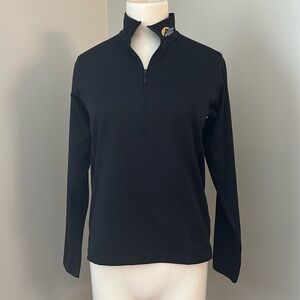 Lowe Alpine Black Waffle Quarter Zip Baselayer Top Sz S